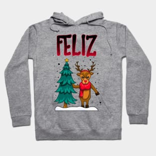 Funny Couple Matching Ugly Feliz Navidad Sweatshirts Hoodie